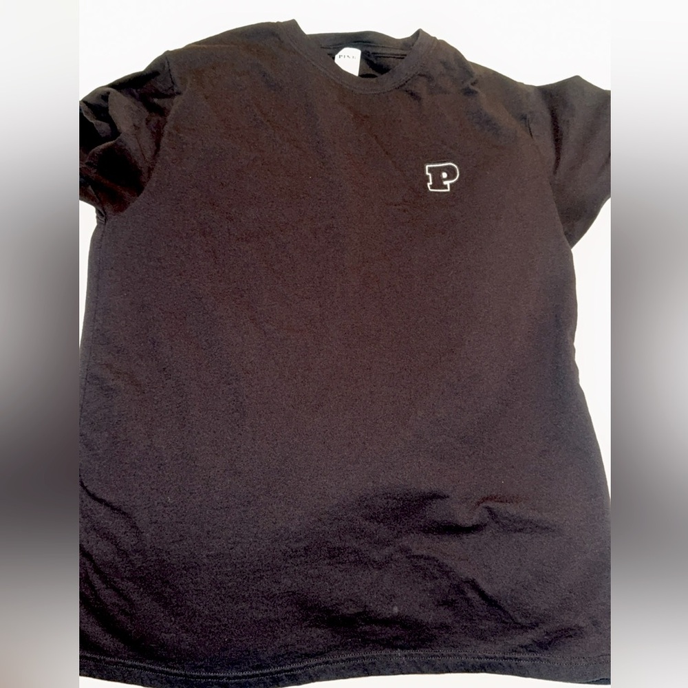 Pink Black Campus Cotton Tee